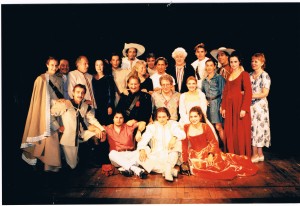 La troupe avec Pino Micol, Claudie Jacquelin et Jean Bouquin